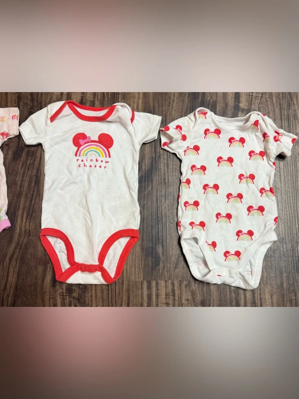 6-9 Months Baby Girls Bodysuits Short Sleeved  Carter’s Disney Minnie Mouse